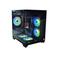 WINTECH PANDORA'S BOX X2 M-ATX GAMING PC CASING (5 X COLOURFUL ARGB FAN) BK